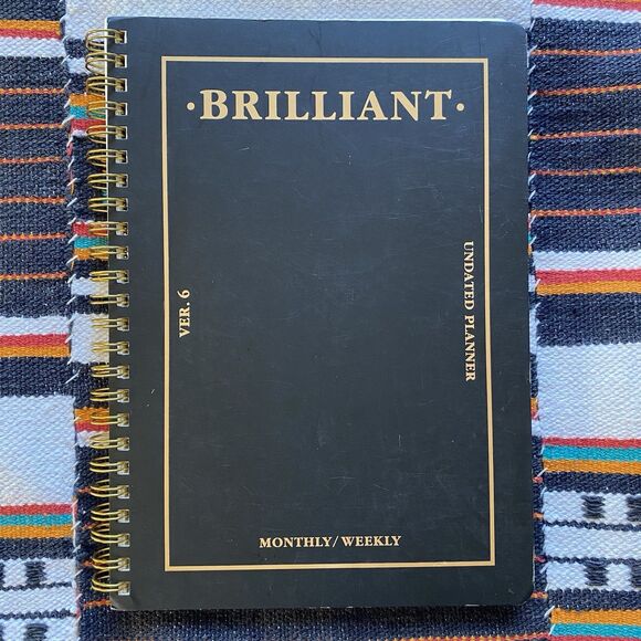 Paperian Brilliant Undated Weekly/Monthly Planner. Never Used. Spiral Bound. - Picture 1 of 8